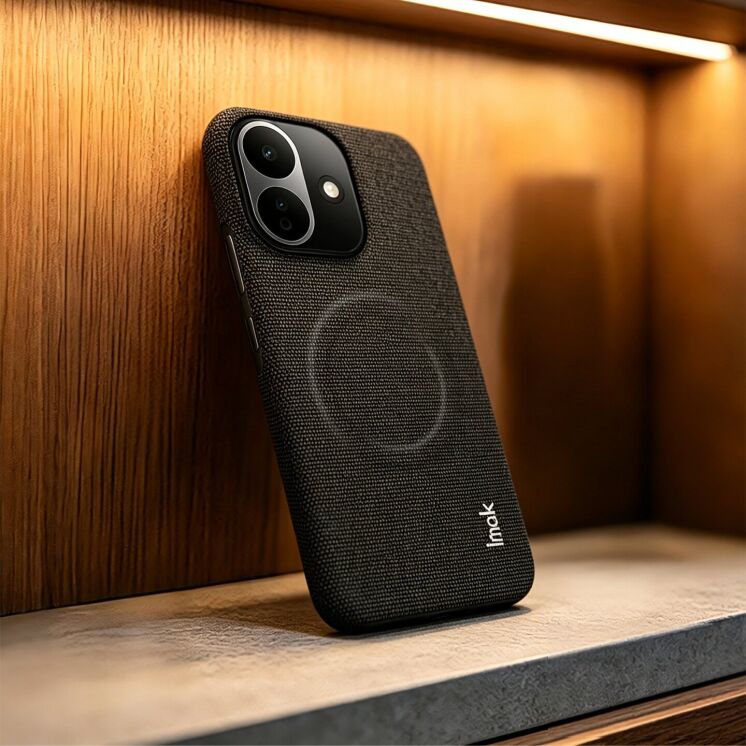 Захисний чохол IMAK Fabric Case with MagSafe для Xiaomi Redmi Note 17 Pro - Black: фото 4 з 10