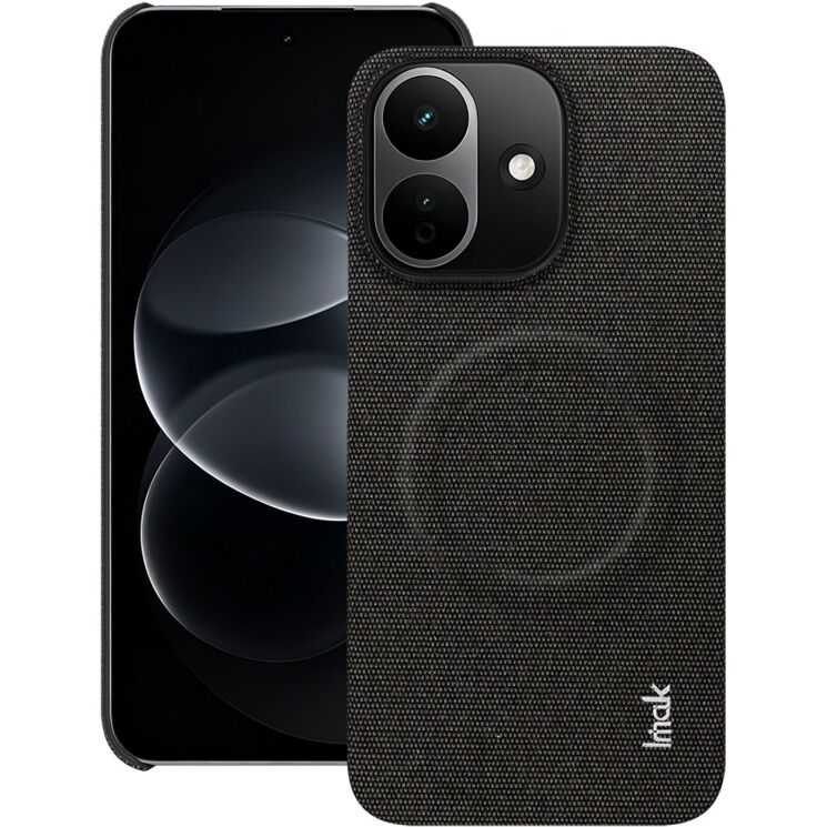 Захисний чохол IMAK Fabric Case with MagSafe для Xiaomi Redmi Note 17 Pro - Black: фото 1 з 10