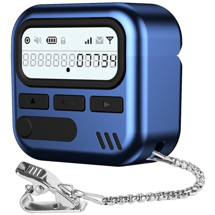 Защитный чехол KALEBOL Retro Design для Apple AirPods 4 - Blue: фото 1 из 11