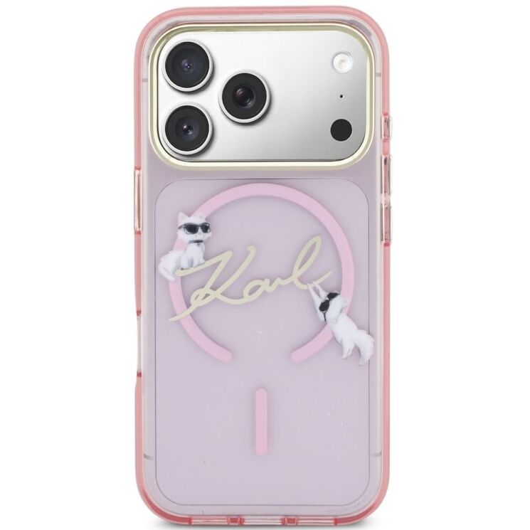 Захисний чохол Karl Lagerfeld IML Choupettes Karl Script Logo MagSafe для iPhone 17 Pro (KLHMP17L5HKSCAP) - Pink (422728P) Захисний чохол Karl Lagerfeld IML Choupettes Karl Script Logo MagSafe для iPhone 17 Pro (KLHMP17L5HKSCAP) - Pink: фото 3 з 8