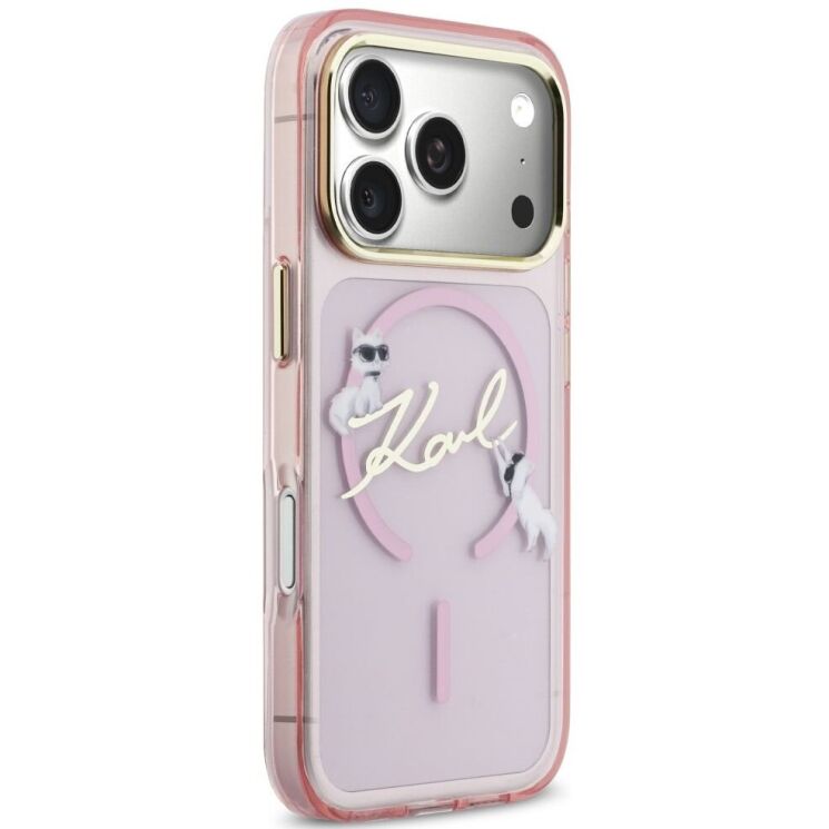 Захисний чохол Karl Lagerfeld IML Choupettes Karl Script Logo MagSafe для iPhone 17 Pro (KLHMP17L5HKSCAP) - Pink (422728P) Захисний чохол Karl Lagerfeld IML Choupettes Karl Script Logo MagSafe для iPhone 17 Pro (KLHMP17L5HKSCAP) - Pink: фото 4 з 8