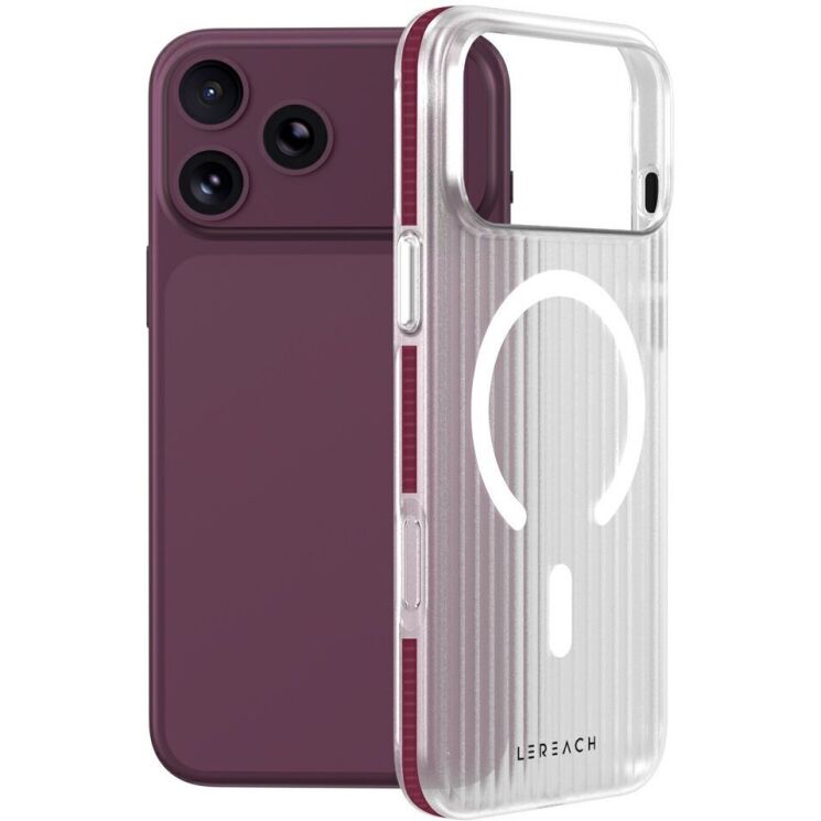 Захисний чохол LEREACH TOC Magnetic для iPhone 18 Pro - Cherry: фото 1 з 12