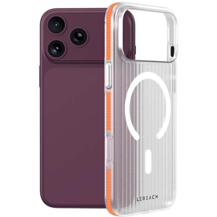 Захисний чохол LEREACH TOC Magnetic для iPhone 18 Pro Max - Orange: фото 1 з 12