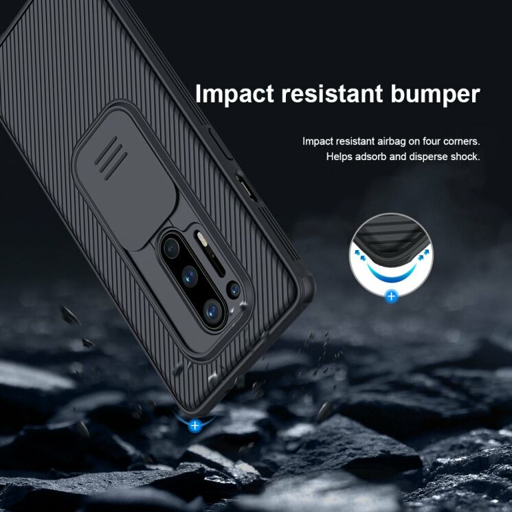 Захисний чохол NILLKIN CamShield Case для OnePlus 8 Pro - Black: фото 11 з 15