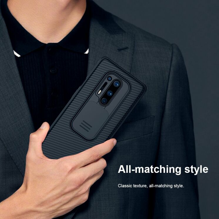 Захисний чохол NILLKIN CamShield Case для OnePlus 8 Pro - Black: фото 12 з 15