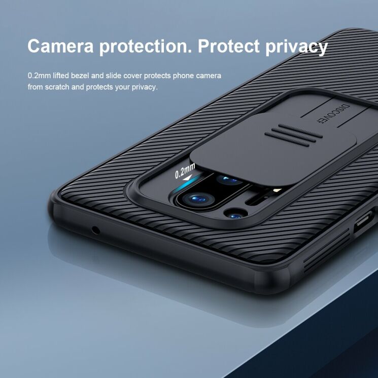 Захисний чохол NILLKIN CamShield Case для OnePlus 8 Pro - Black: фото 6 з 15