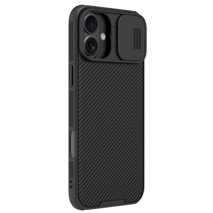 Защитный чехол NILLKIN CamShield Pro для Apple iPhone 16 - Black: фото 3 из 11