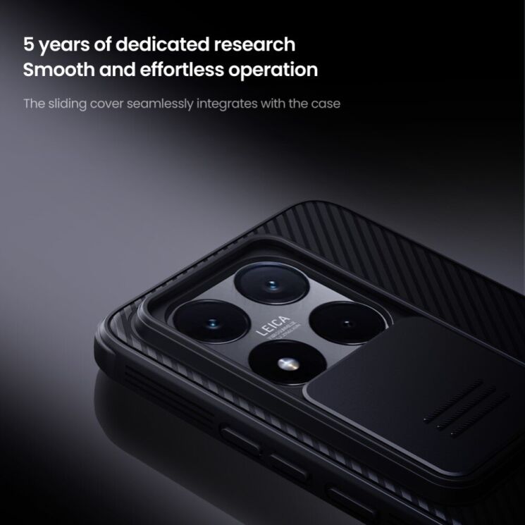 Защитный чехол NILLKIN CamShield Pro для Xiaomi 14T - Blue: фото 9 из 19