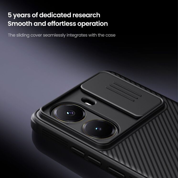 Захисний чохол NILLKIN CamShield Pro with Magnetic Attachment для Xiaomi Poco X7 Pro - Black: фото 8 з 17