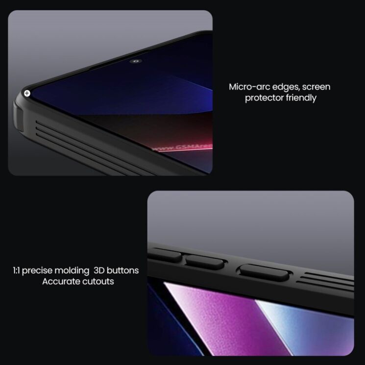 Захисний чохол NILLKIN CamShield Pro with Magnetic Attachment для Xiaomi Poco X7 Pro - Black: фото 15 з 17