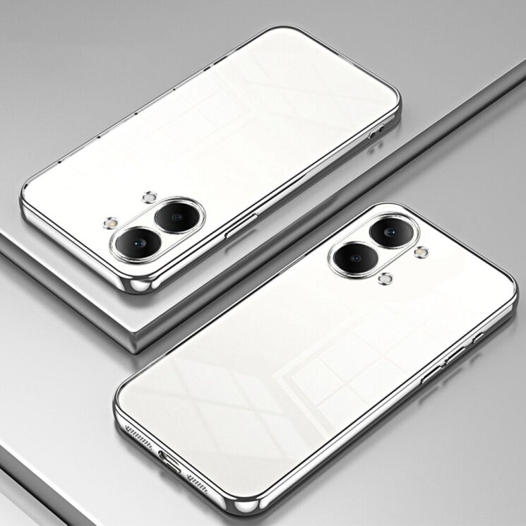 Защитный чехол Reframe Electroplating Frame для Xiaomi Poco X8 Pro Max - Silver: фото 2 из 7