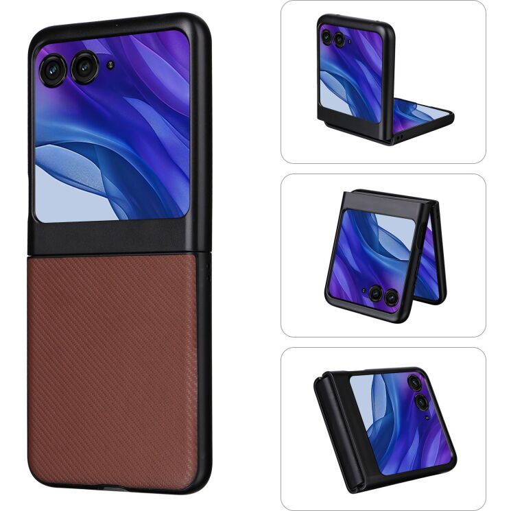 Защитный чехол Reframe Fiber Guard для Motorola Razr 50 / Razr 70 - Brown: фото 1 из 8