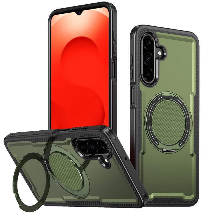 Захисний чохол Reframe Grip MagSafe для Samsung Galaxy A26 (A266) - Green: фото 1 з 6