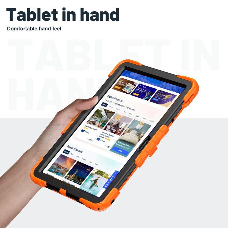 Захисний чохол Reframe Rugged Stand для Lenovo Tab M11 (TB330) / Tab K11 Gen 2 / Idea Tab (TB336) / Xiaoxin Pad 2024 - Orange: фото 4 з 10