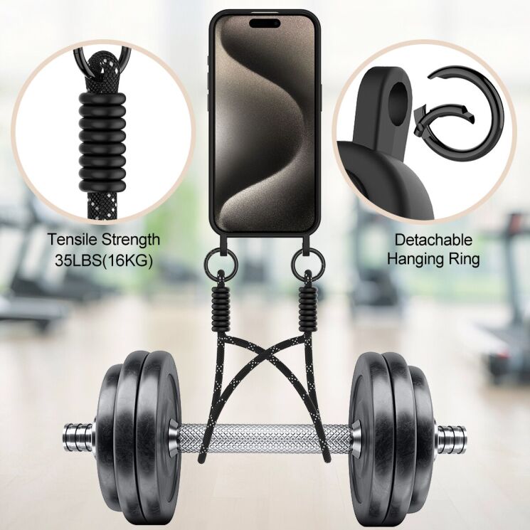 Захисний чохол Reframe Silicone Holder для Apple iPhone 14 Pro - Black: фото 4 з 7