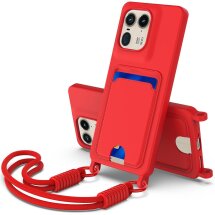 Защитный чехол Reframe Silicone Holder для Motorola Edge 50 Ultra - Red: фото 1 из 8