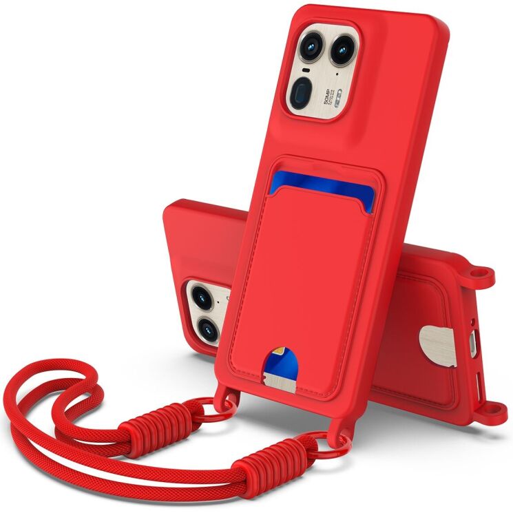 Защитный чехол Reframe Silicone Holder для Motorola Edge 50 Ultra - Red: фото 1 из 8