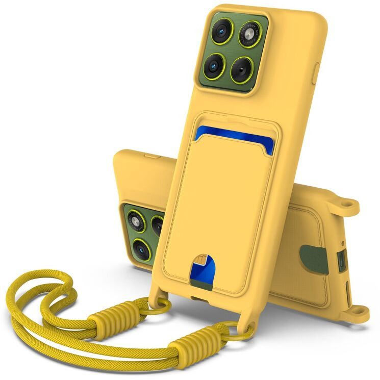 Захисний чохол Reframe Silicone Holder для Motorola Edge 70 Pro - Yellow: фото 1 з 7