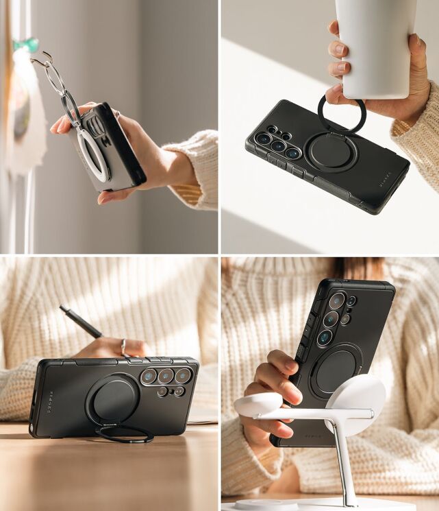 Защитный чехол Ringke Alles Magnetic (FP) для Samsung Galaxy S25 Ultra (S938) 8800274969353 - Black: фото 16 из 21