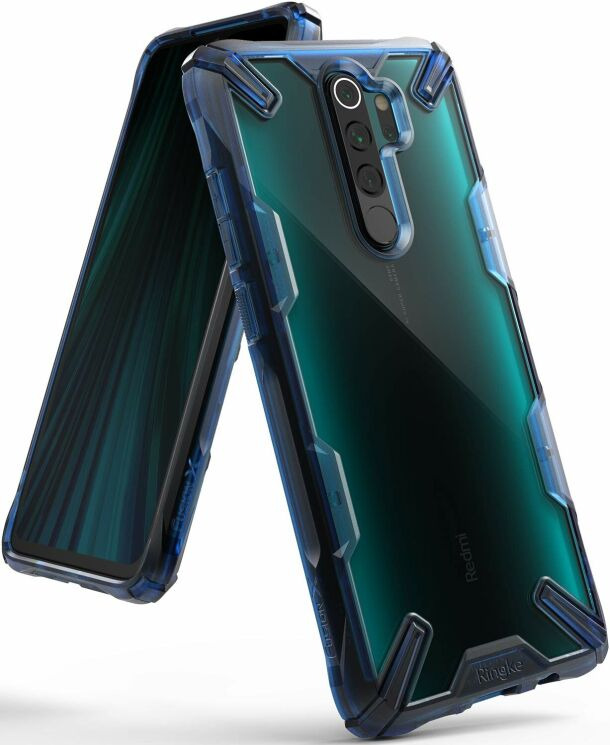 Защитный чехол RINGKE Fusion X для Xiaomi Redmi Note 8 Pro - Space Blue: фото 1 из 7