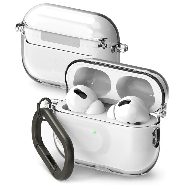 Защитный чехол RINGKE Hinge для Apple AirPods Pro 2 - Transparent: фото 1 из 12