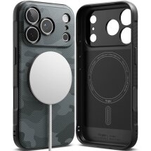 Защитный чехол Ringke Onyx Magnetic (FP) для iPhone 18 Pro (8800380463028) - Camo Black: фото 1 из 17