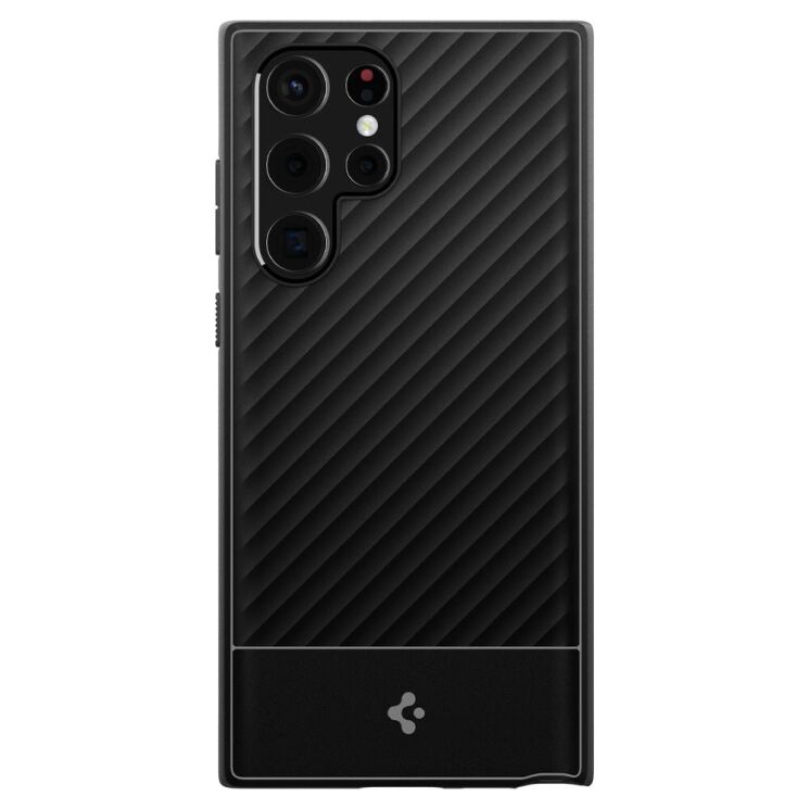 Защитный чехол Spigen (SGP) Core Armor для Samsung Galaxy S22 Ultra (S908) - Matte Black: фото 3 из 8