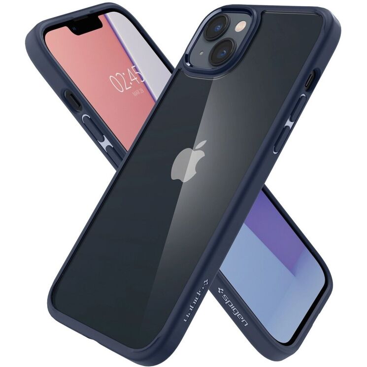Защитный чехол Spigen (SGP) Crystal Hybrid для Apple iPhone 14 Plus (ACS04687) - Navy Blue: фото 7 из 12