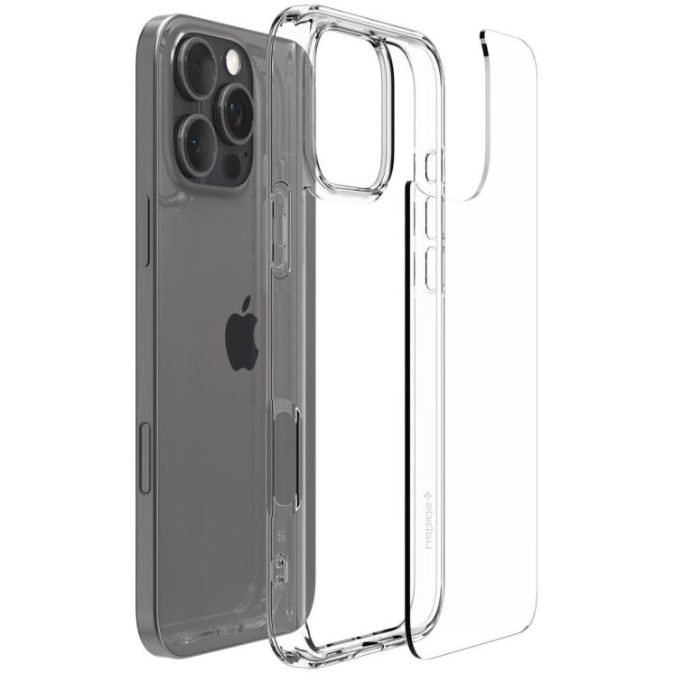 Защитный чехол Spigen (SGP) Crystal Hybrid для Apple iPhone 16 Pro (ACS08161) - Crystal Clear: фото 3 из 13