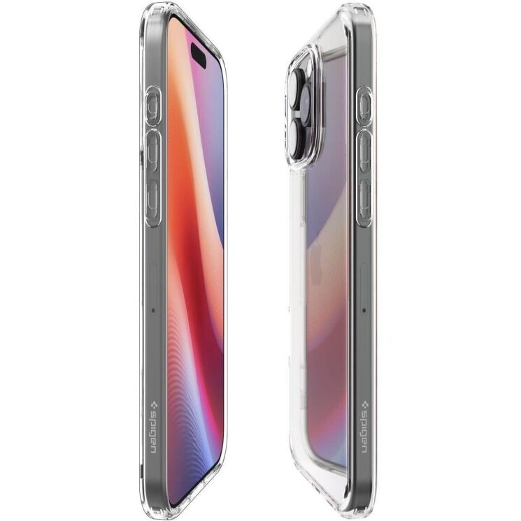 Защитный чехол Spigen (SGP) Crystal Hybrid для Apple iPhone 16 Pro (ACS08161) - Crystal Clear: фото 5 из 13