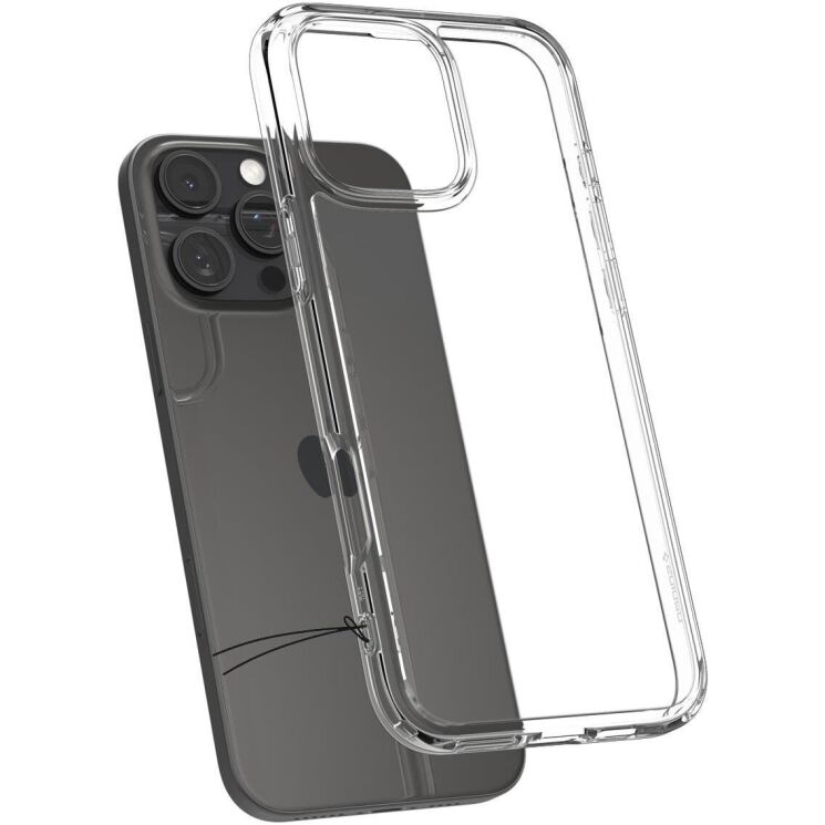 Защитный чехол Spigen (SGP) Crystal Hybrid для Apple iPhone 16 Pro (ACS08161) - Crystal Clear: фото 4 из 13