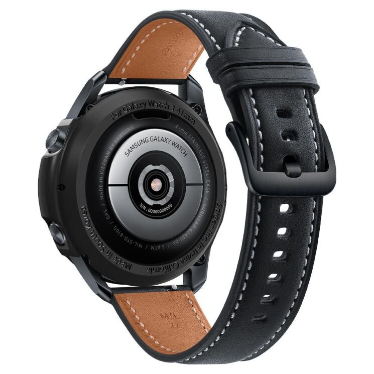 Защитный чехол Spigen (SGP) Liquid Air Case для Samsung Galaxy Watch 3 (41mm) - Black: фото 3 из 14