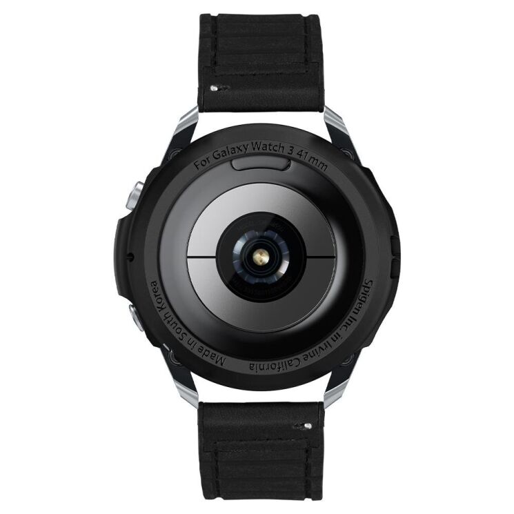 Защитный чехол Spigen (SGP) Liquid Air Case для Samsung Galaxy Watch 3 (41mm) - Black: фото 9 из 14