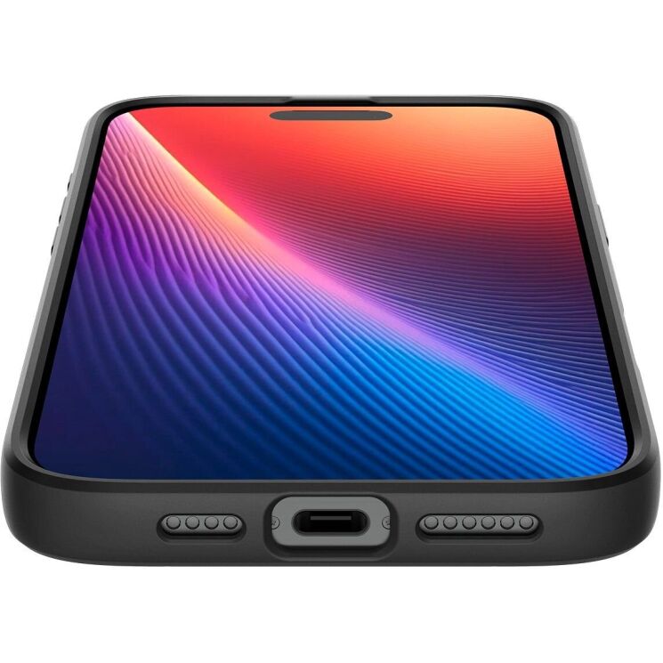 Защитный чехол Spigen (SGP) Liquid Air для Apple iPhone 16 Pro - Matte Black: фото 11 из 17