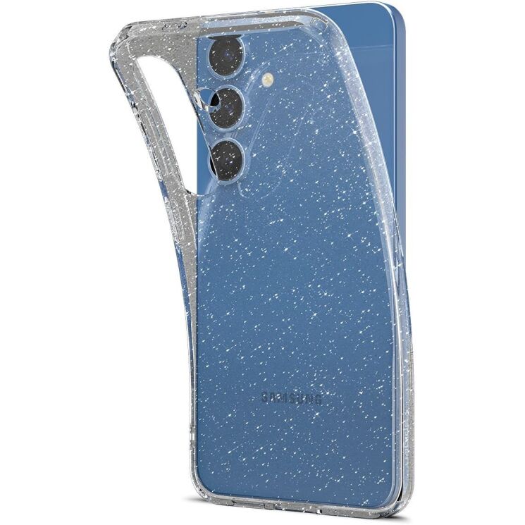 Защитный чехол Spigen (SGP) Liquid Crystal Glitter для Samsung Galaxy S25 (S931) ACS08997 - Crystal Quartz: фото 4 из 15