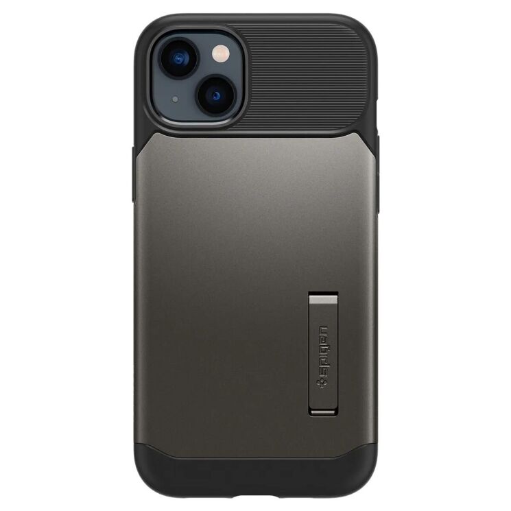 Захисний чохол Spigen (SGP) Slim Armor для Apple iPhone 14 Plus - Gunmetal: фото 2 з 8