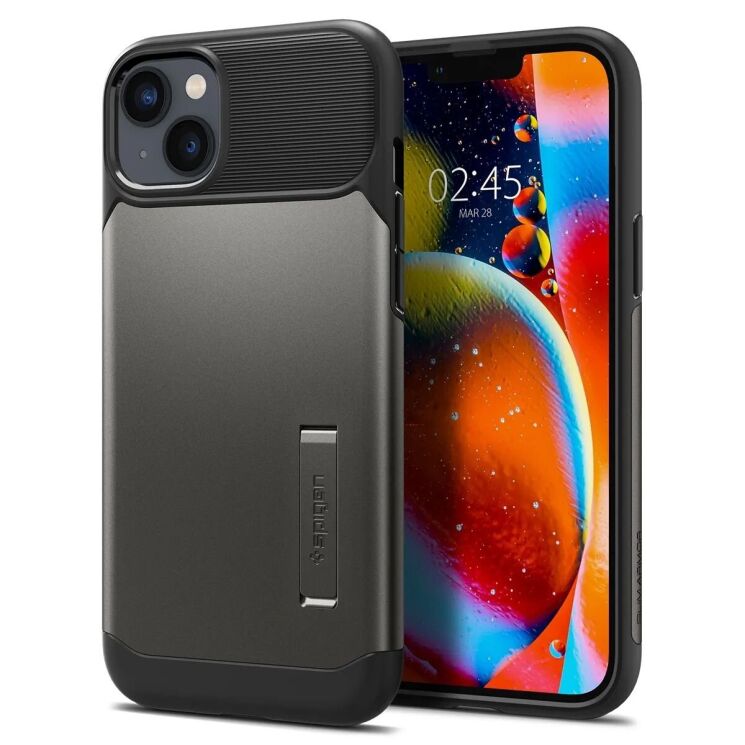 Захисний чохол Spigen (SGP) Slim Armor для Apple iPhone 14 Plus - Gunmetal: фото 1 з 8