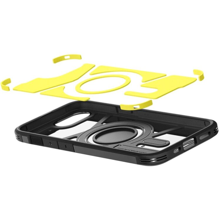 Защитный чехол Spigen (SGP) Tough Armor (MagFit) для Apple iPhone 16e (ACS09137) - Black: фото 9 из 18