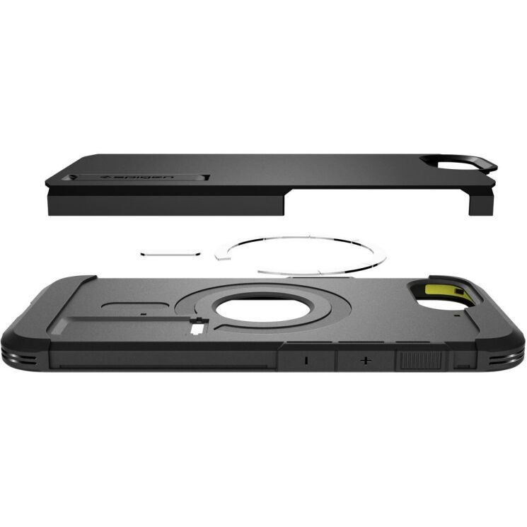 Защитный чехол Spigen (SGP) Tough Armor (MagFit) для Apple iPhone 16e (ACS09137) - Black: фото 10 из 18