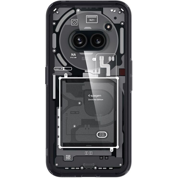 Защитный чехол Spigen (SGP) Ultra Hybrid Zero One для Nothing Phone (2a) / Phone (2a) Plus - Black: фото 2 из 13