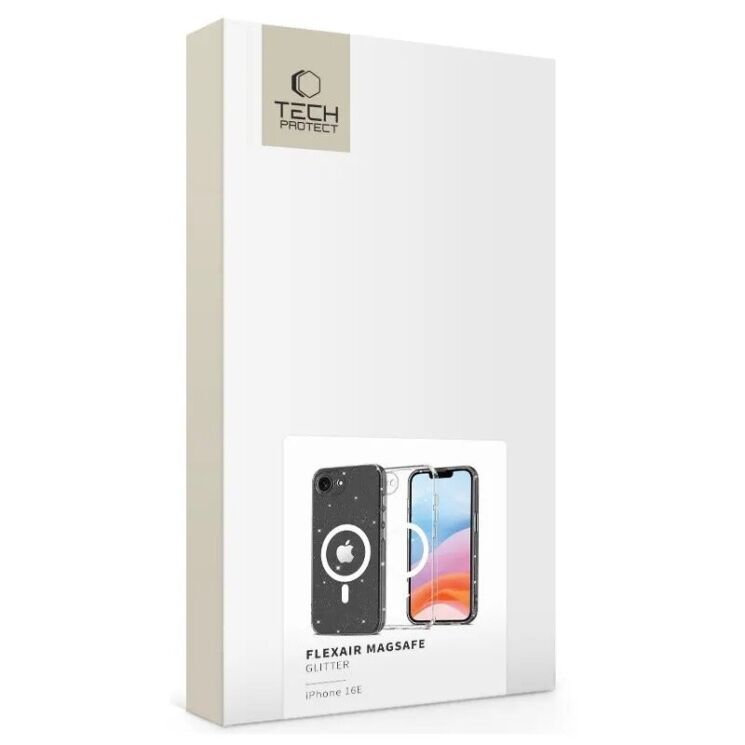 Защитный чехол Tech-Protect FlexAir MagSafe для iPhone 17e / 16e - Glitter: фото 2 из 7