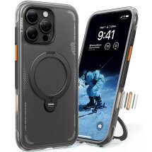 Захисний чохол TORRAS Ostand Q3 Air для iPhone 15 Pro Max - Black: фото 1 з 8