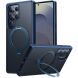 Захисний чохол TORRAS Ostand Q3 Spin (with MagSafe) для Samsung Galaxy S25 Ultra (S938) - Navy Blue (379502NB). Фото 1 з 8