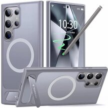 Защитный чехол TORRAS Pstand MagSafe для Samsung Galaxy S24 Ultra (S928) - Titanium Grey: фото 1 из 5