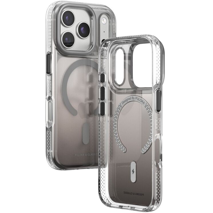 Захисний чохол (TPU+PC) Puloka Resplendent with Magnetic Fit для iPhone 18 Pro Max / 17 Pro Max - Dark Grey: фото 2 з 2
