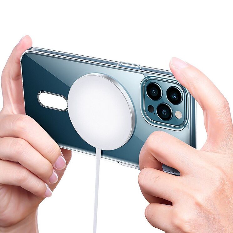 Захисний чохол UniCase AirBag MagSafe для Apple iPhone 15 Pro - Transparent: фото 4 з 8