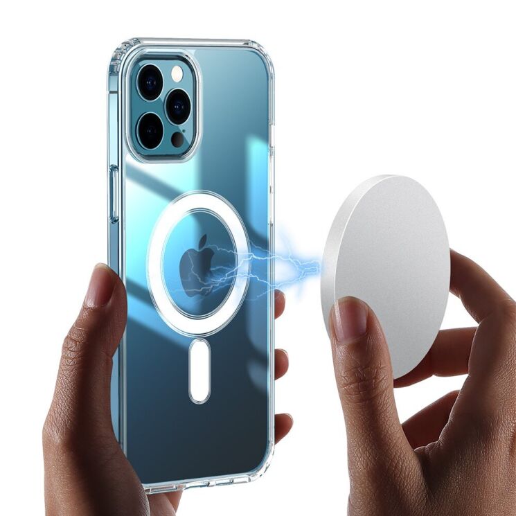 Захисний чохол UniCase AirBag MagSafe для Apple iPhone 15 Pro - Transparent: фото 3 з 8