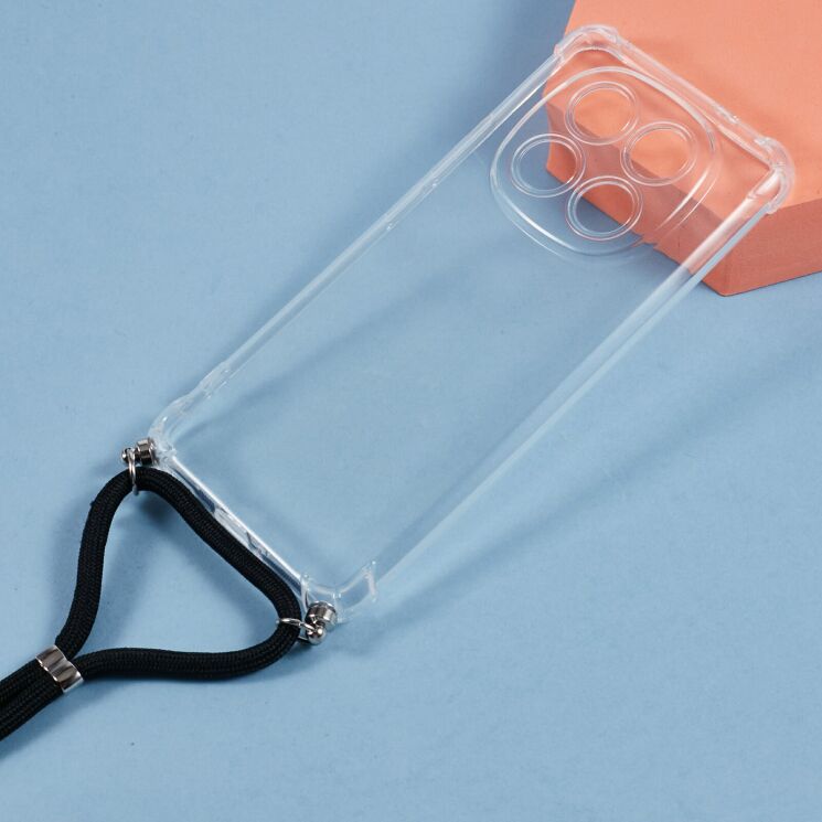 Защитный чехол UniCase AirBag with Strap для Xiaomi Redmi Note 15 5G / Poco M8 5G - Transparent: фото 3 из 5