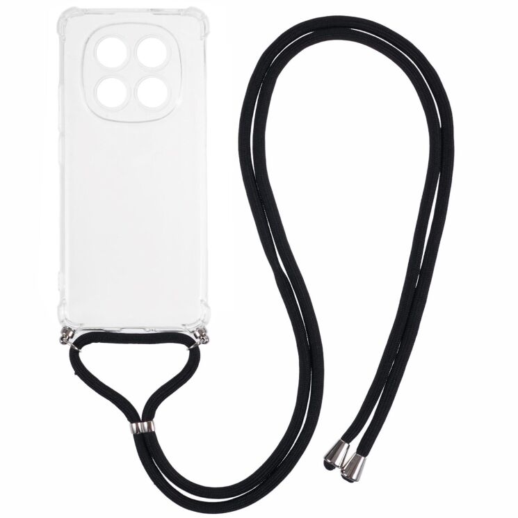 Защитный чехол UniCase AirBag with Strap для Xiaomi Redmi Note 15 5G / Poco M8 5G - Transparent: фото 1 из 5