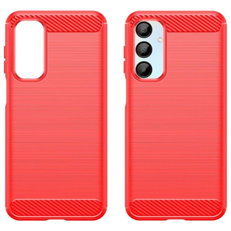 Защитный чехол UniCase Carbon для Samsung Galaxy A16 (A165) - Red: фото 2 из 8